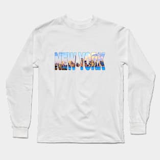 NEW YORK - New York USA Golden Hour Long Sleeve T-Shirt